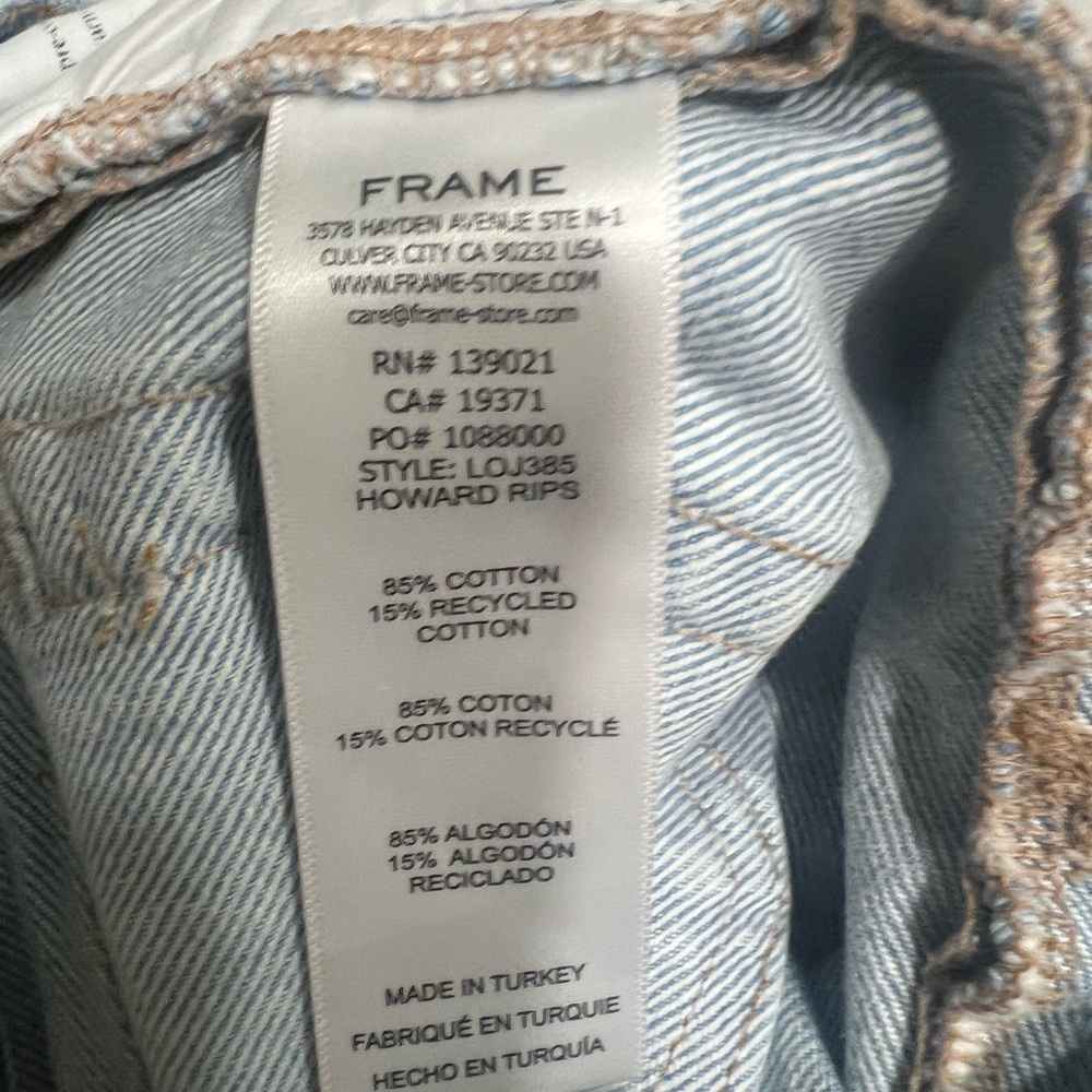 Frame Denim Light Blue Straight Jeans - Picture 4 of 4